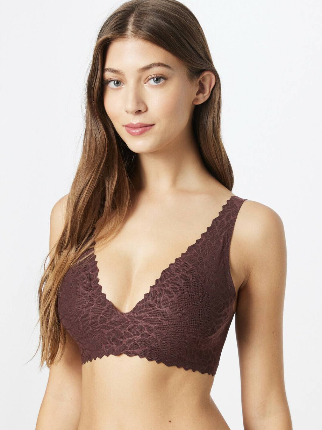 Sloggi Women's Zero Feel Lace 2.0 Top (10211257)ebony brown Damen-Unterwäsche