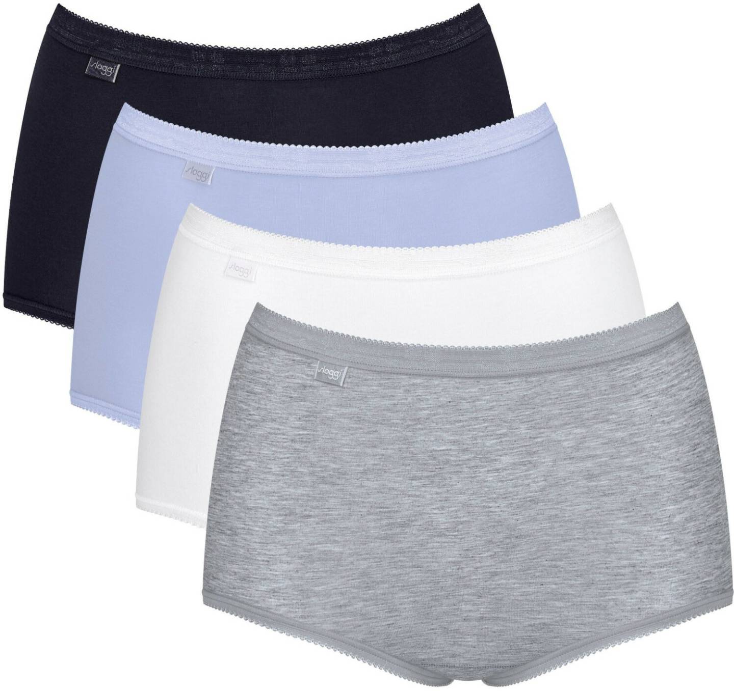 Sloggi 4-Pack Basic+ Maxi (10103326)blue dark combination Damen-Unterwäsche
