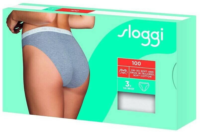 Sloggi 24/7 100 Tai 3P (10198131-0003) white Damen-Unterwäsche